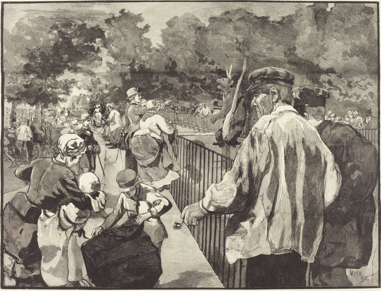 Au Jardin des Plantes, 1889 da Daniel Urrabieta Vierge