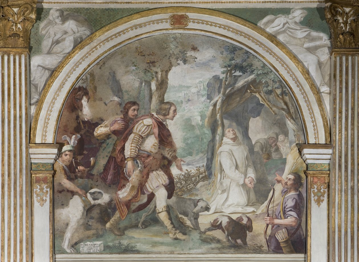 San Ugo incontra Ruggero di Calabria da Daniele Crespi