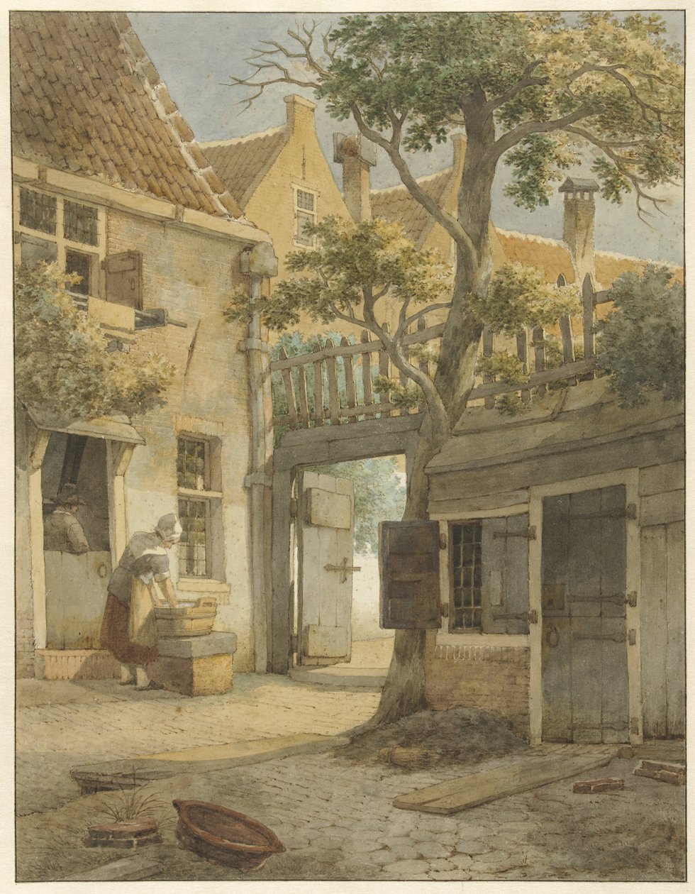 Cortile di un cortile ad Amsterdam da Daniël Kerkhoff