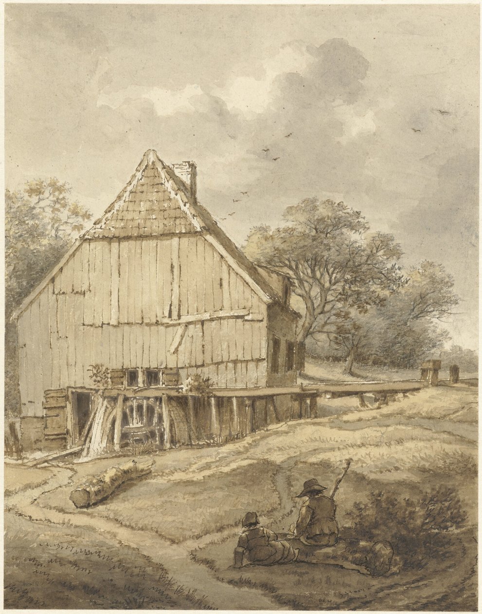 Veduta di Klingelbeek vicino ad Arnhem da Daniël Kerkhoff