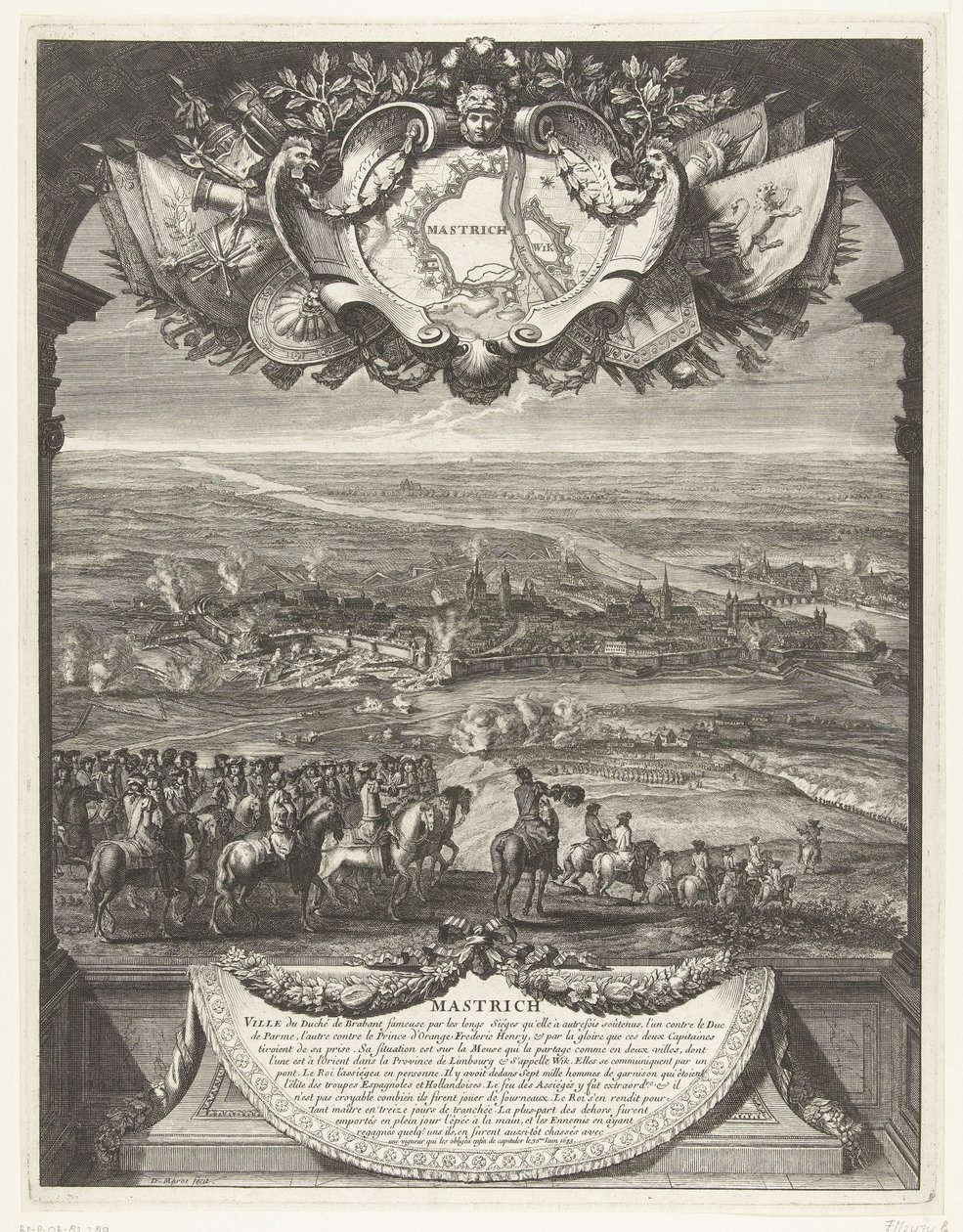 Conquista di Maastricht da parte dei francesi il 30 giugno 1673 da Daniël Marot (I)