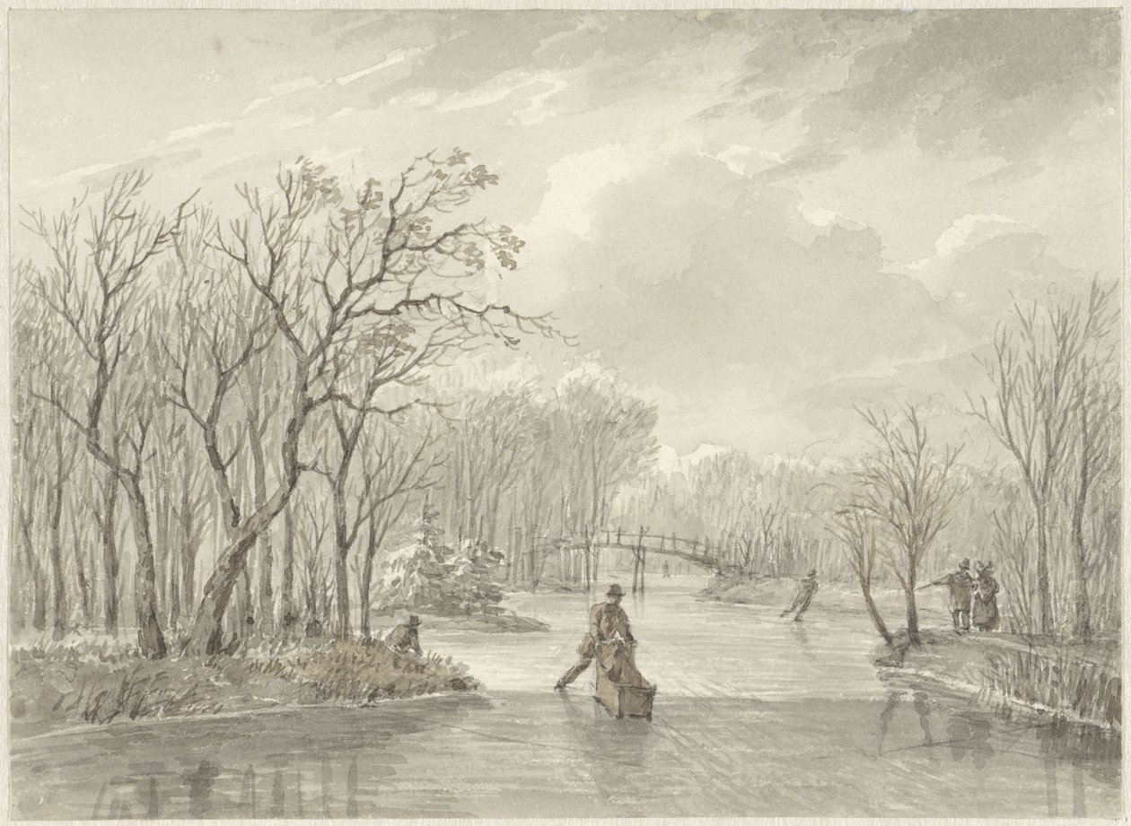 Paesaggio invernale da Daniël van Oosterhoudt