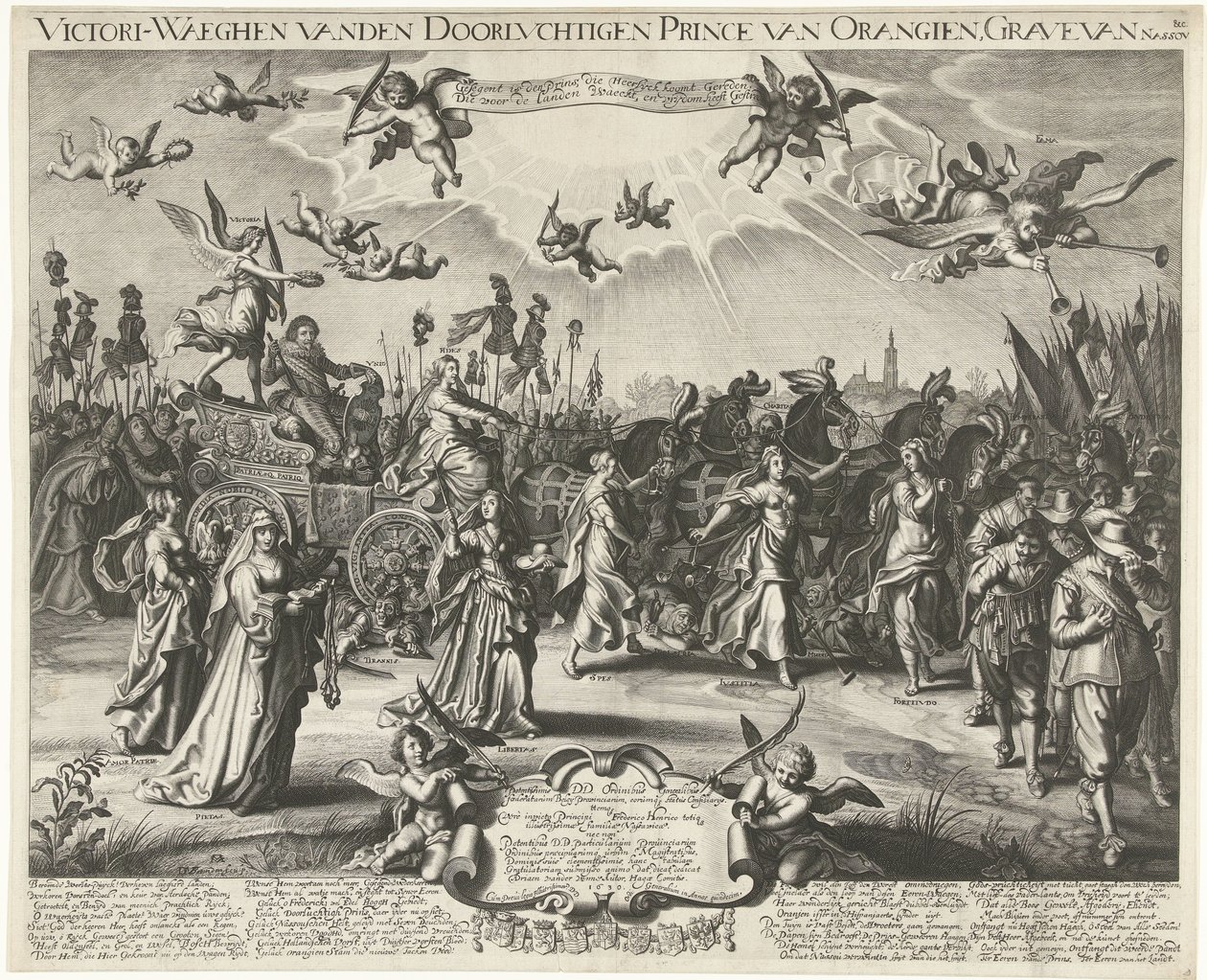 Ingresso trionfale allegorico di Federico Enrico, 1629 da Daniël van den Bremden
