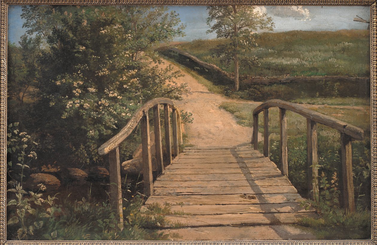 Ponte su un ruscello ad Assens, Funen da Dankvart Dreyer