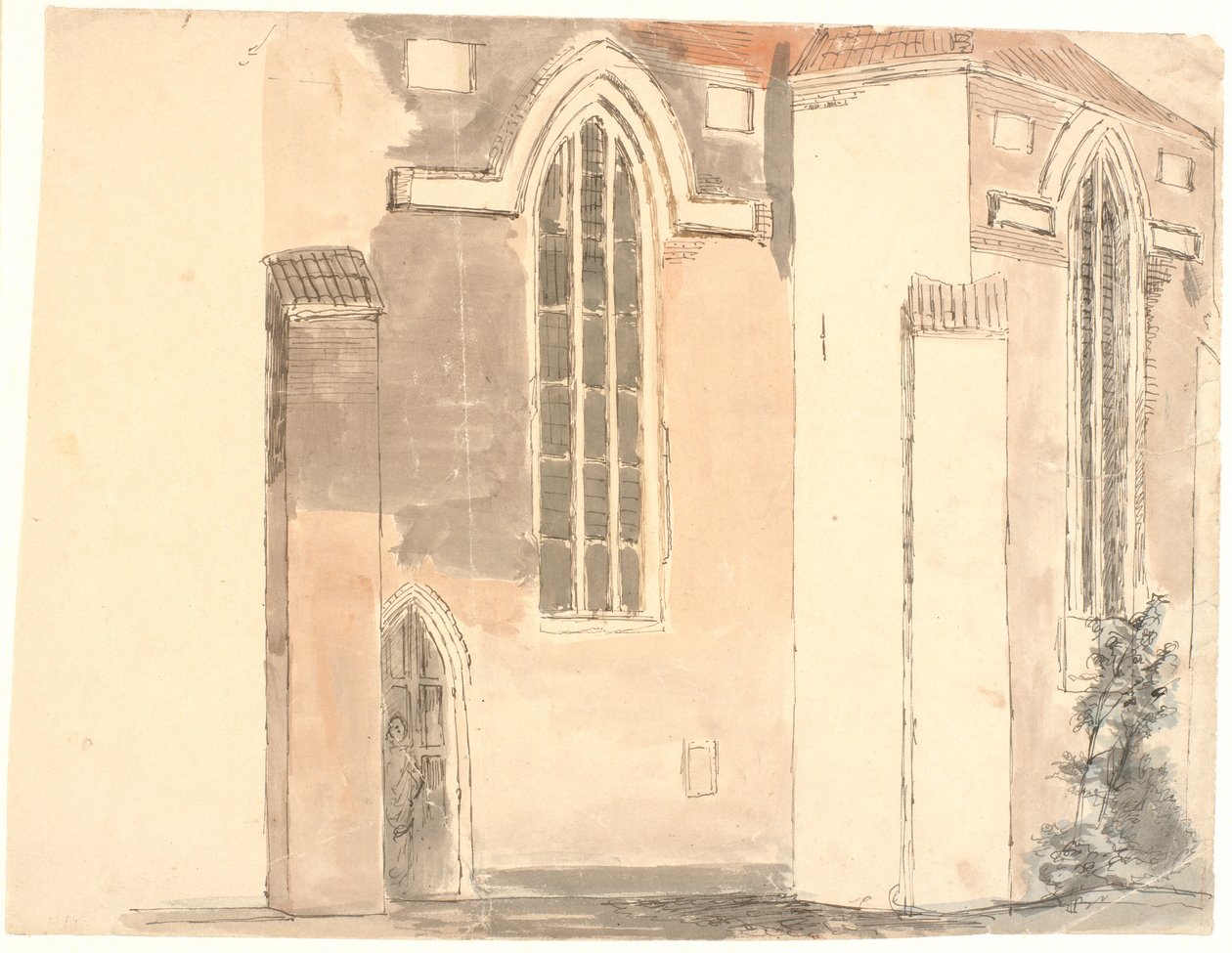 Parte della chiesa di San Giovanni a Odense da Dankvart Dreyer