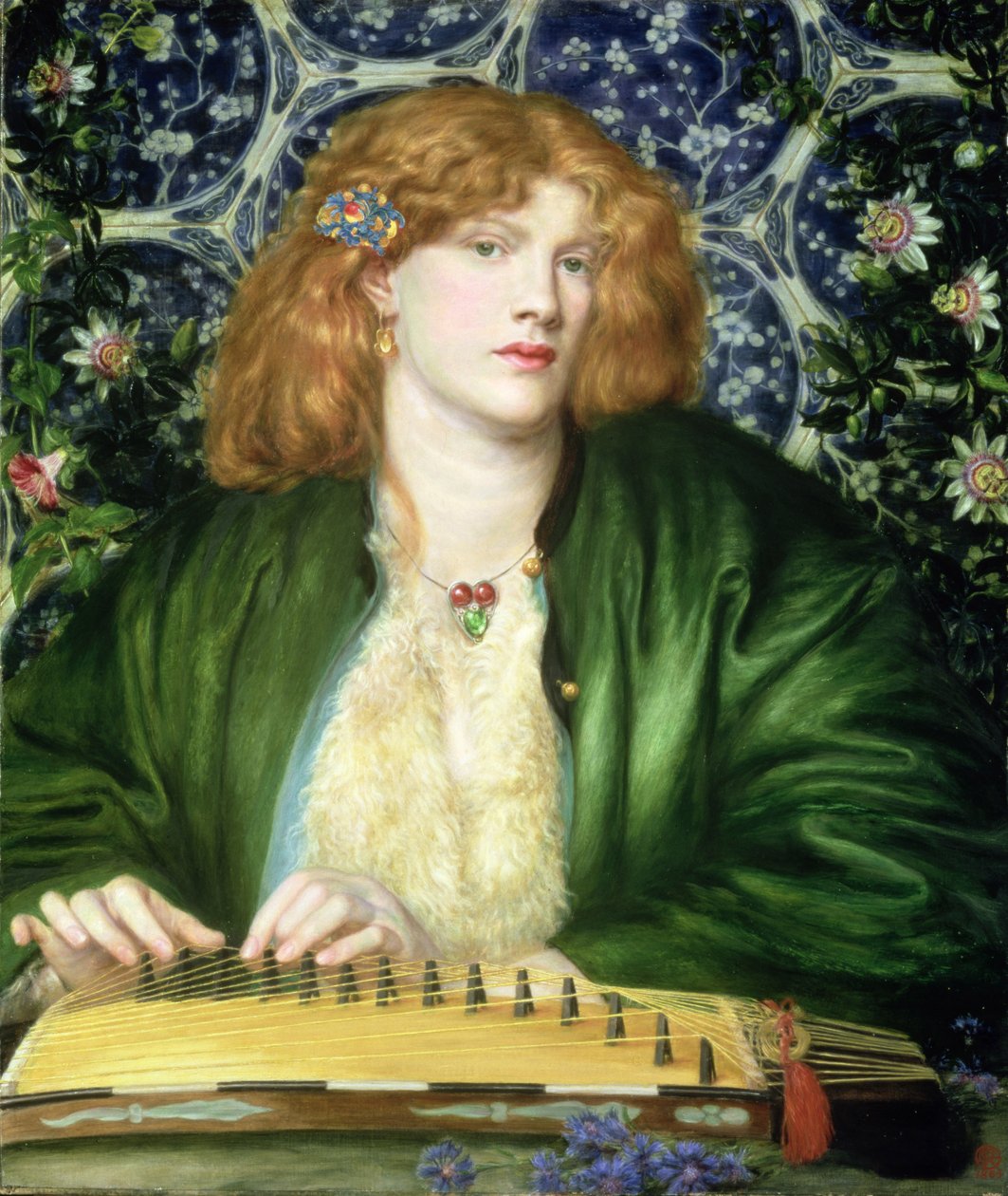 Il pergolato blu, 1865 da Dante Gabriel Charles Rossetti