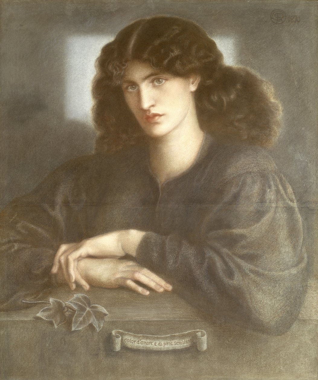 La Signora della Pietà, o La Donna della Finestra, 1870 da Dante Gabriel Charles Rossetti