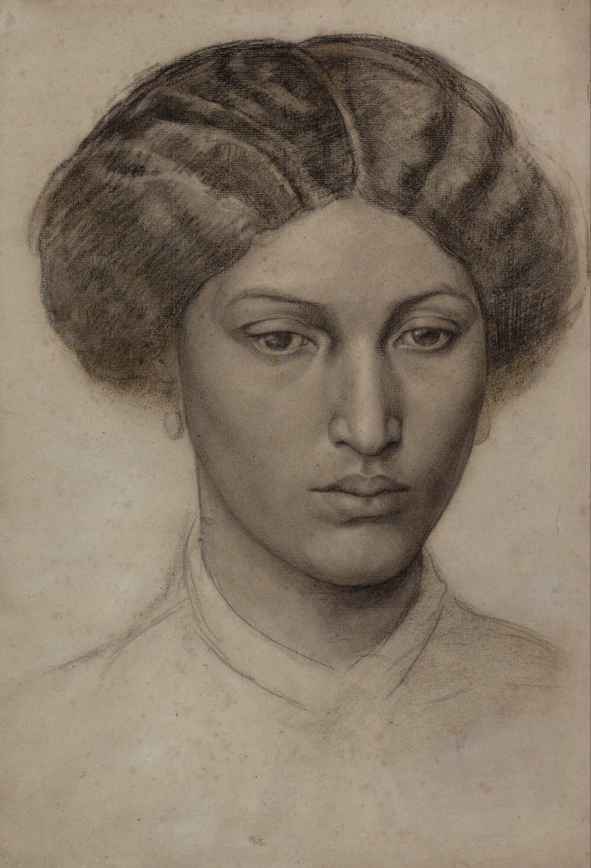 Testa di una giovane donna (Mrs. Eaton) da Dante Gabriel Charles Rossetti