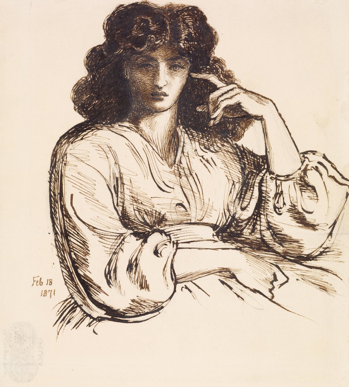 Ritratto di Jane Morris da Dante Gabriel Charles Rossetti