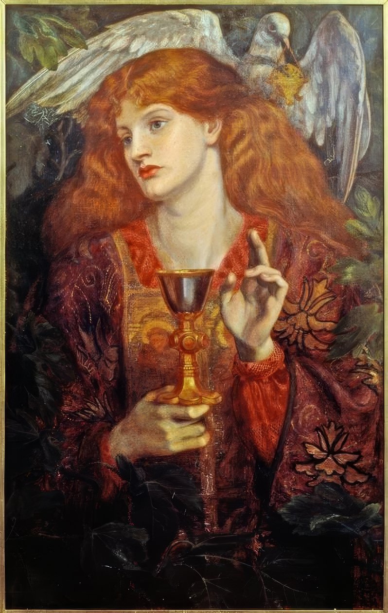 La damigella del Santo Graal da Dante Gabriel Charles Rossetti