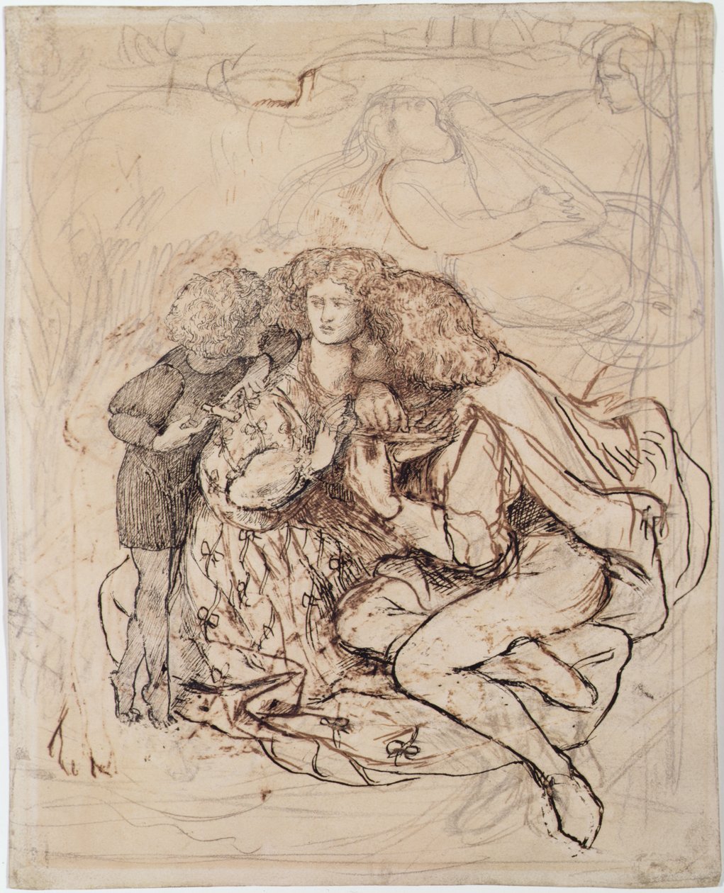 La culla del gatto da Dante Gabriel Charles Rossetti