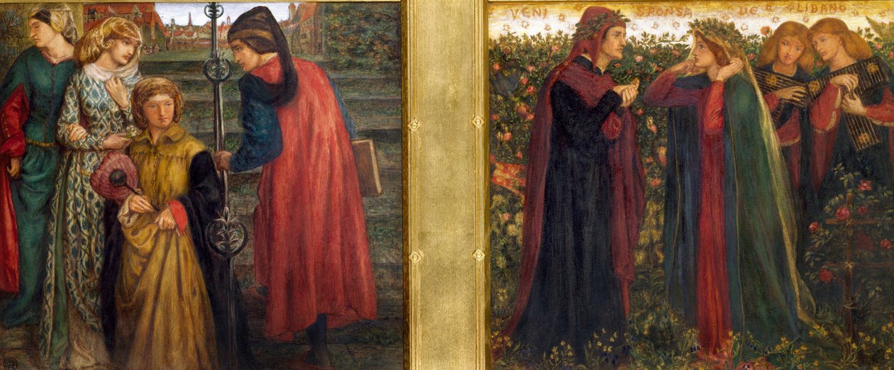 Dante saluting Beatrice da Dante Gabriel Charles Rossetti