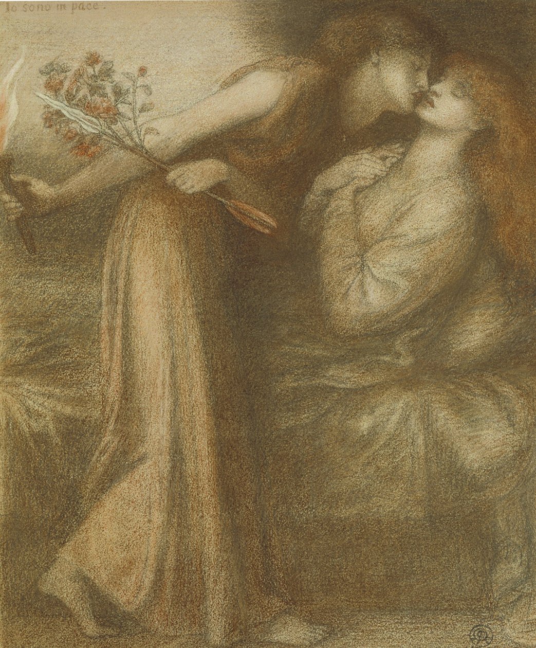 Il sogno di Dante nel giorno della morte di Beatrice Io sono in pace da Dante Gabriel Charles Rossetti