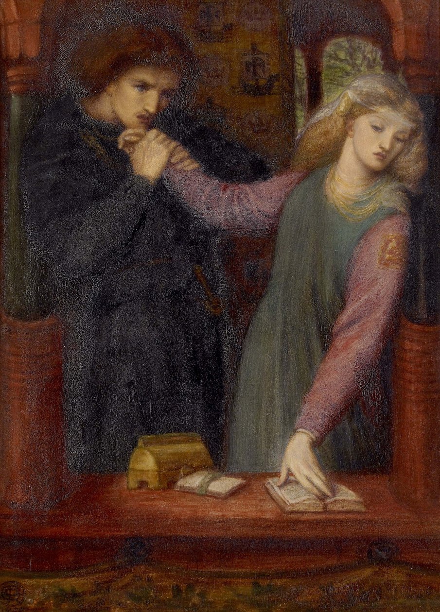 Amleto e Ofelia da Dante Gabriel Charles Rossetti