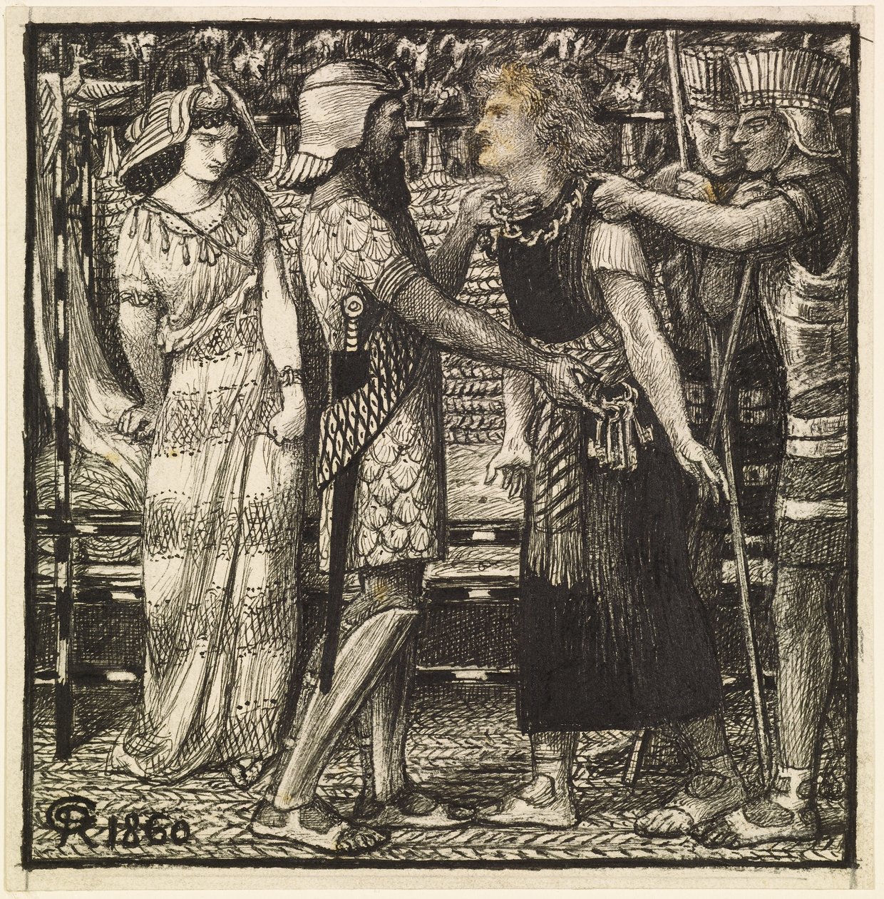 Giuseppe accusato davanti a Potifar da Dante Gabriel Charles Rossetti