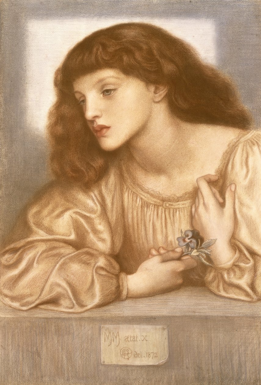 May Morris, 1872 da Dante Gabriel Charles Rossetti