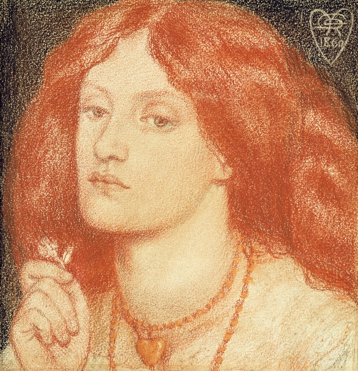 Ritratto di Elizabeth Siddal (1834-62) da Dante Gabriel Charles Rossetti