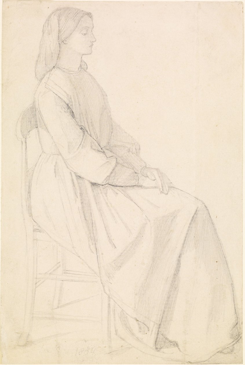 Ritratto di Elizabeth Siddal da Dante Gabriel Charles Rossetti