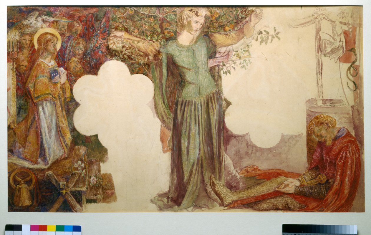 Visione di Sir Lancillotto, studio per l