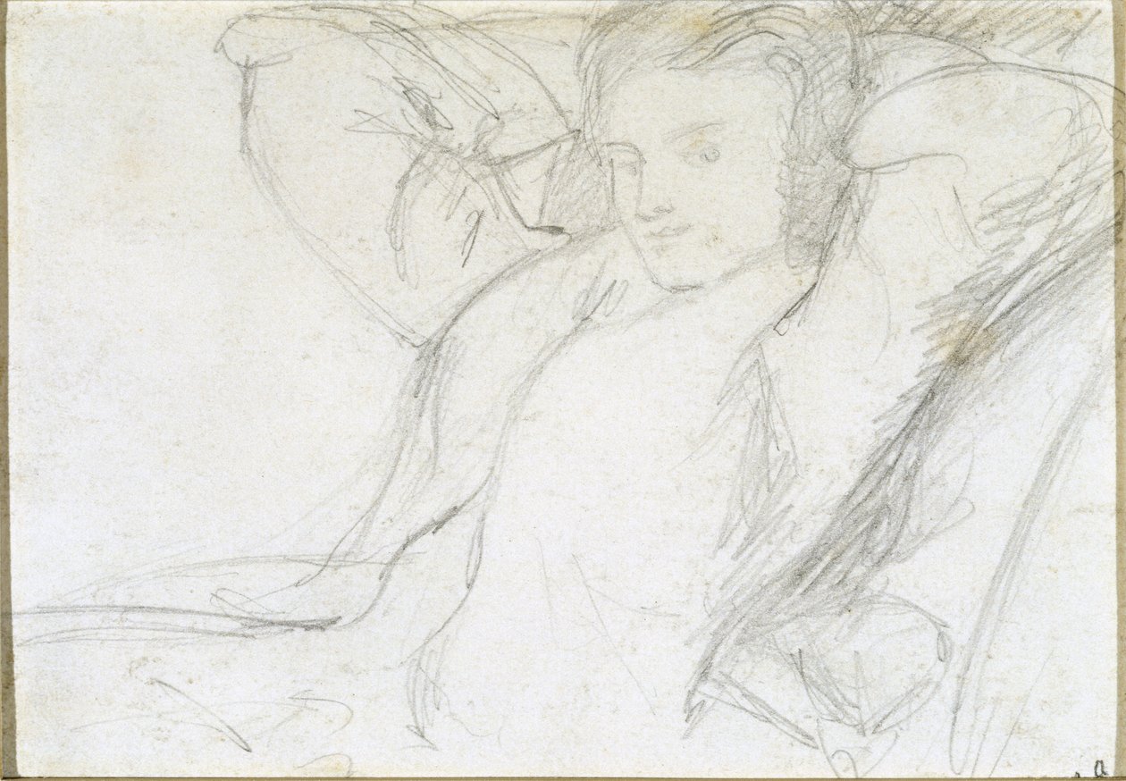 Studio di una signora seduta, 1860 da Dante Gabriel Charles Rossetti