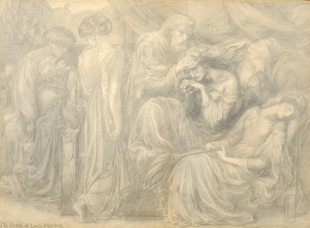 La morte di Lady Macbeth, c.1875 da Dante Gabriel Charles Rossetti