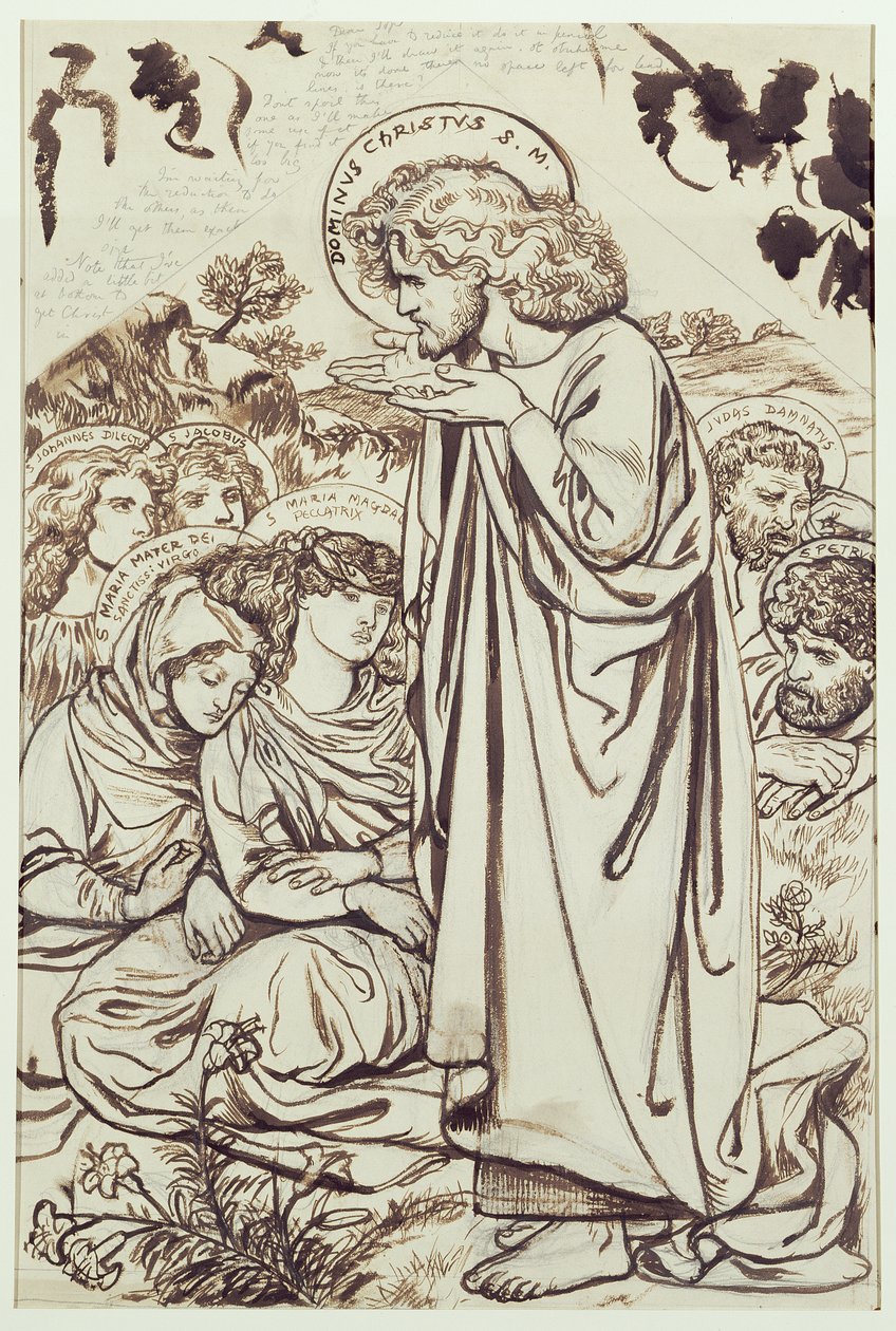 Il sermone sul monte da Dante Gabriel Charles Rossetti