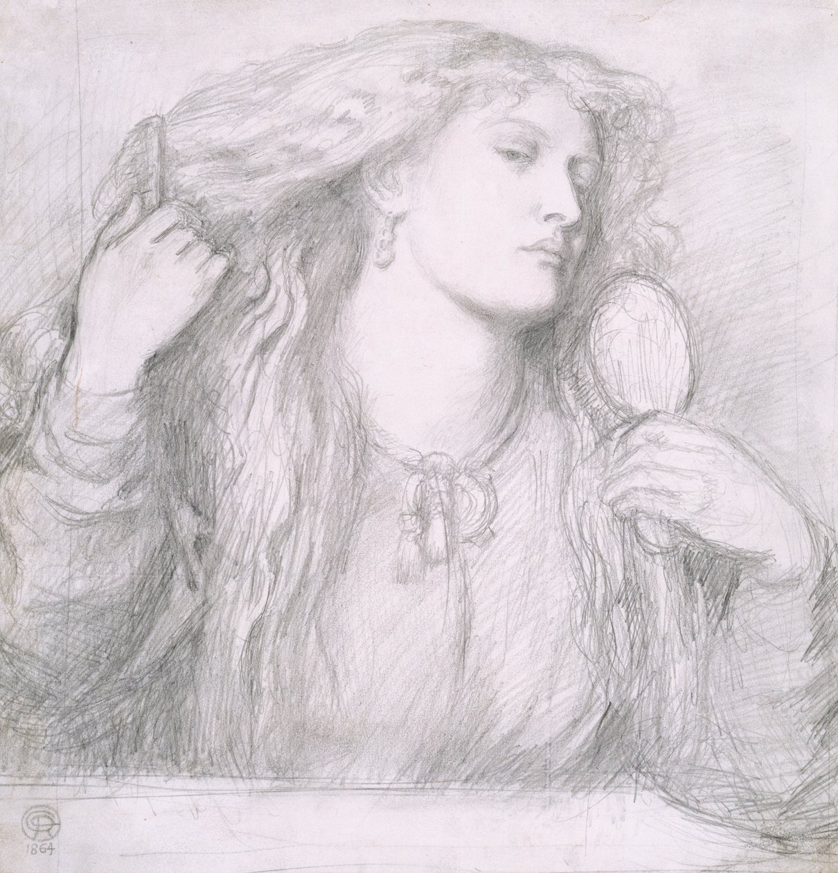 Donna che si pettina, Fanny Cornforth da Dante Gabriel Charles Rossetti