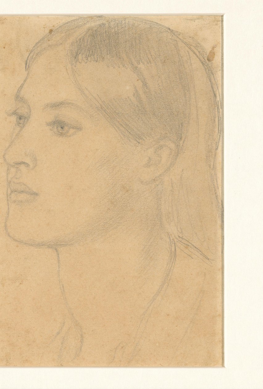 Testa di donna da Dante Gabriel Rossetti (attributed to)