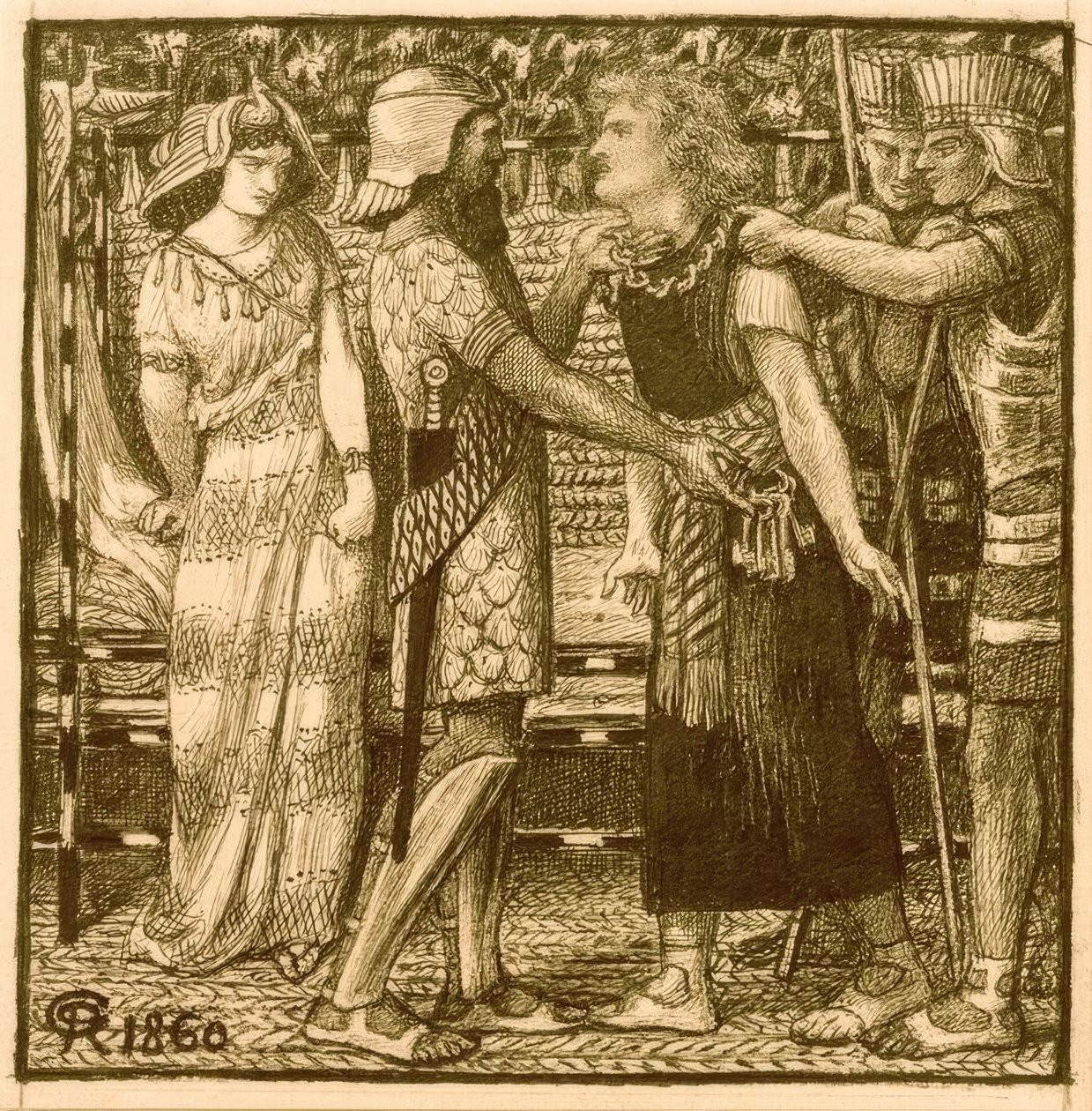 Giuseppe accusato davanti a Potifar da Dante Gabriel Charles Rossetti