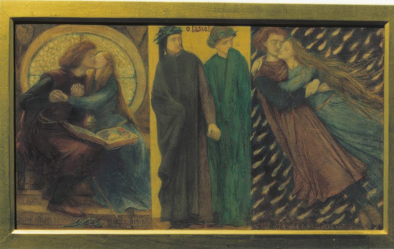 Paolo e Francesca da Rimini da Dante Gabriel Charles Rossetti