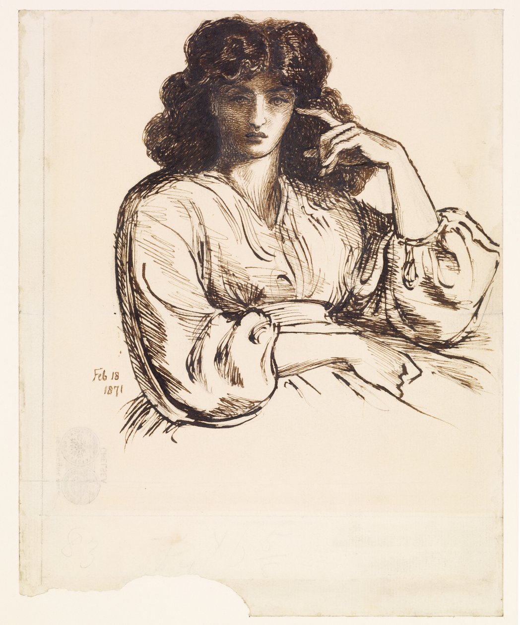 Ritratto di Jane Morris da Dante Gabriel Rossetti