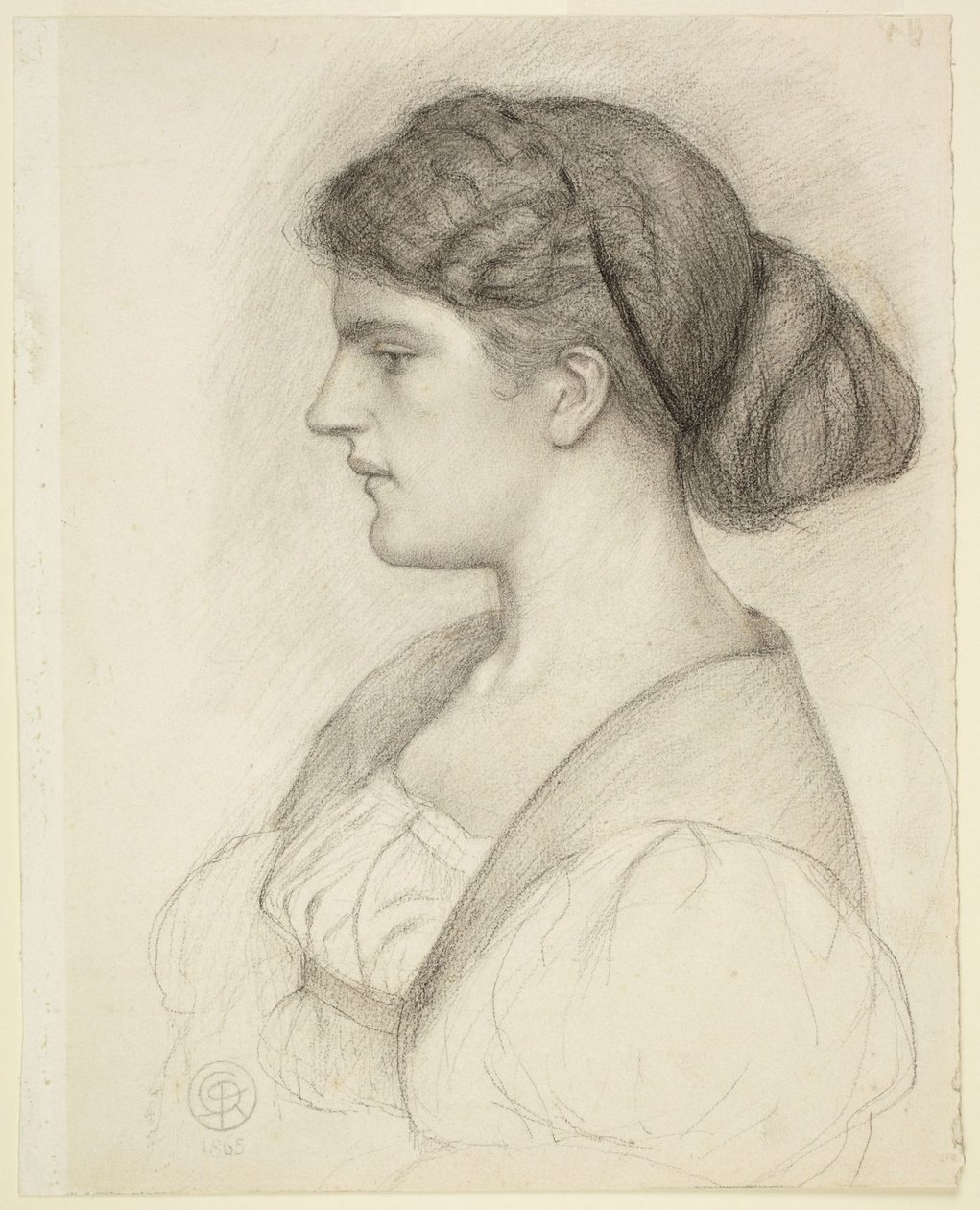Busto di profilo di Fanny Cornforth da Dante Gabriel Rossetti