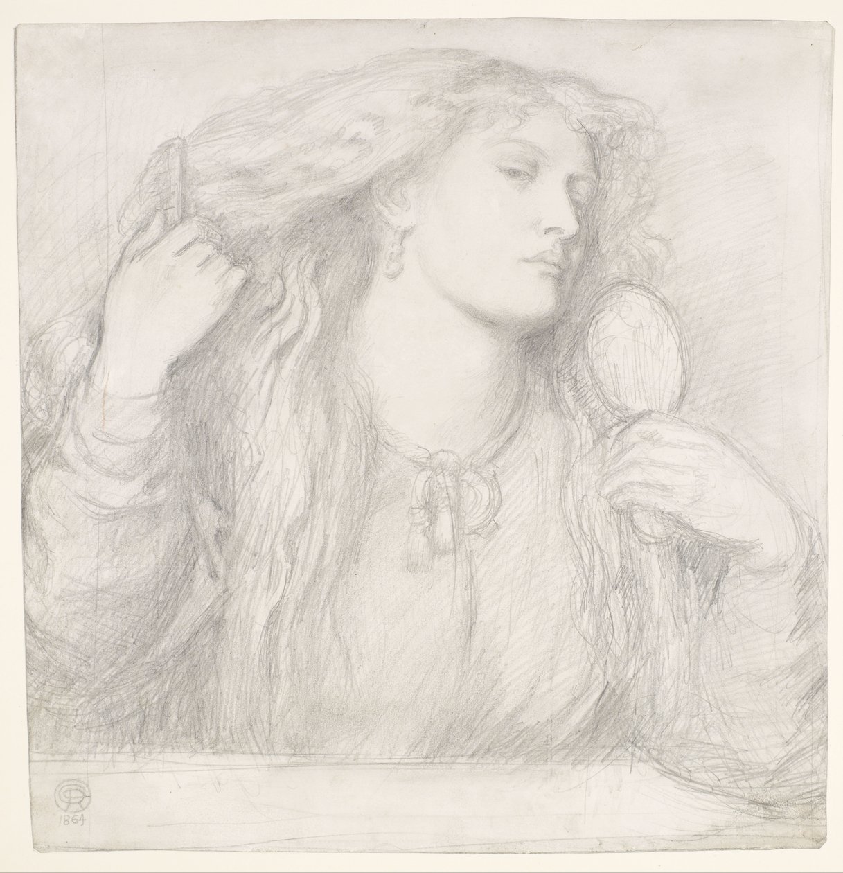 Donna che si pettina, Fanny Cornforth da Dante Gabriel Rossetti