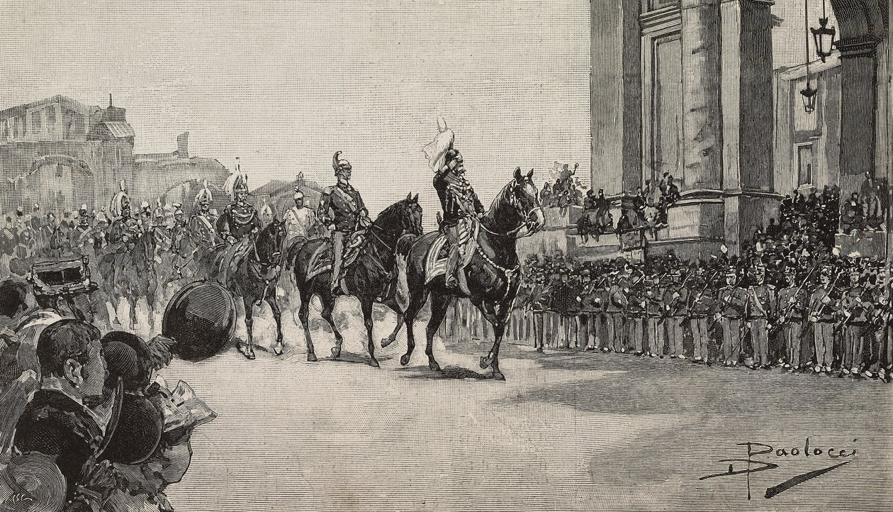 Parata militare a Macao per il compleanno del re Umberto I, 14 marzo da Dante Paolocci