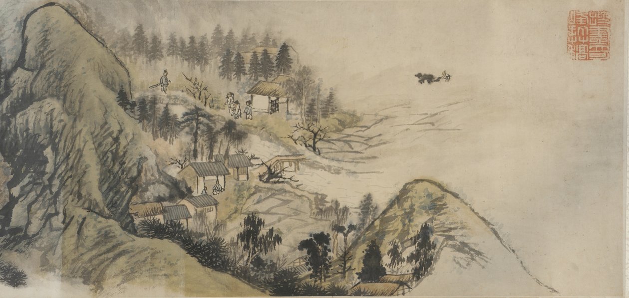 Primavera dei Fiori di Pesco, dinastia Qing, 1690s-inizio 1700s da Daoji Shitao