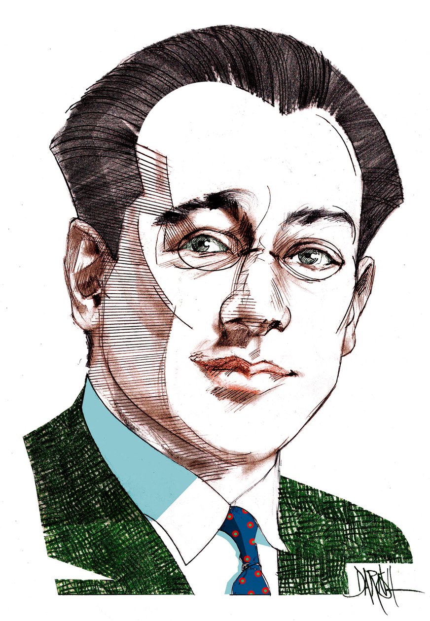 Carlo Diano, 2022 (disegno digitale a matita colorata) da Dariush Radpour