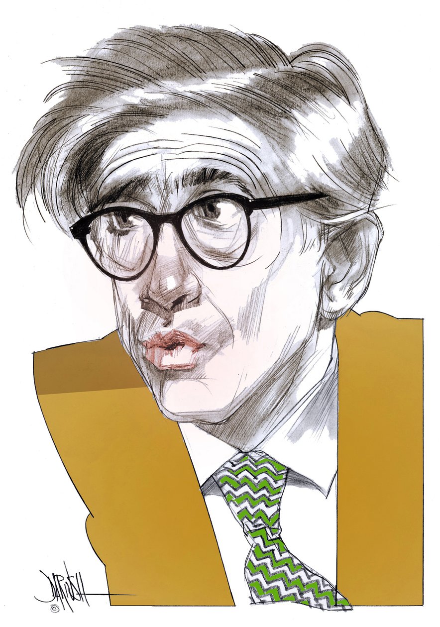 Franco Debenedetti (disegno digitale a matita colorata) da Dariush Radpour