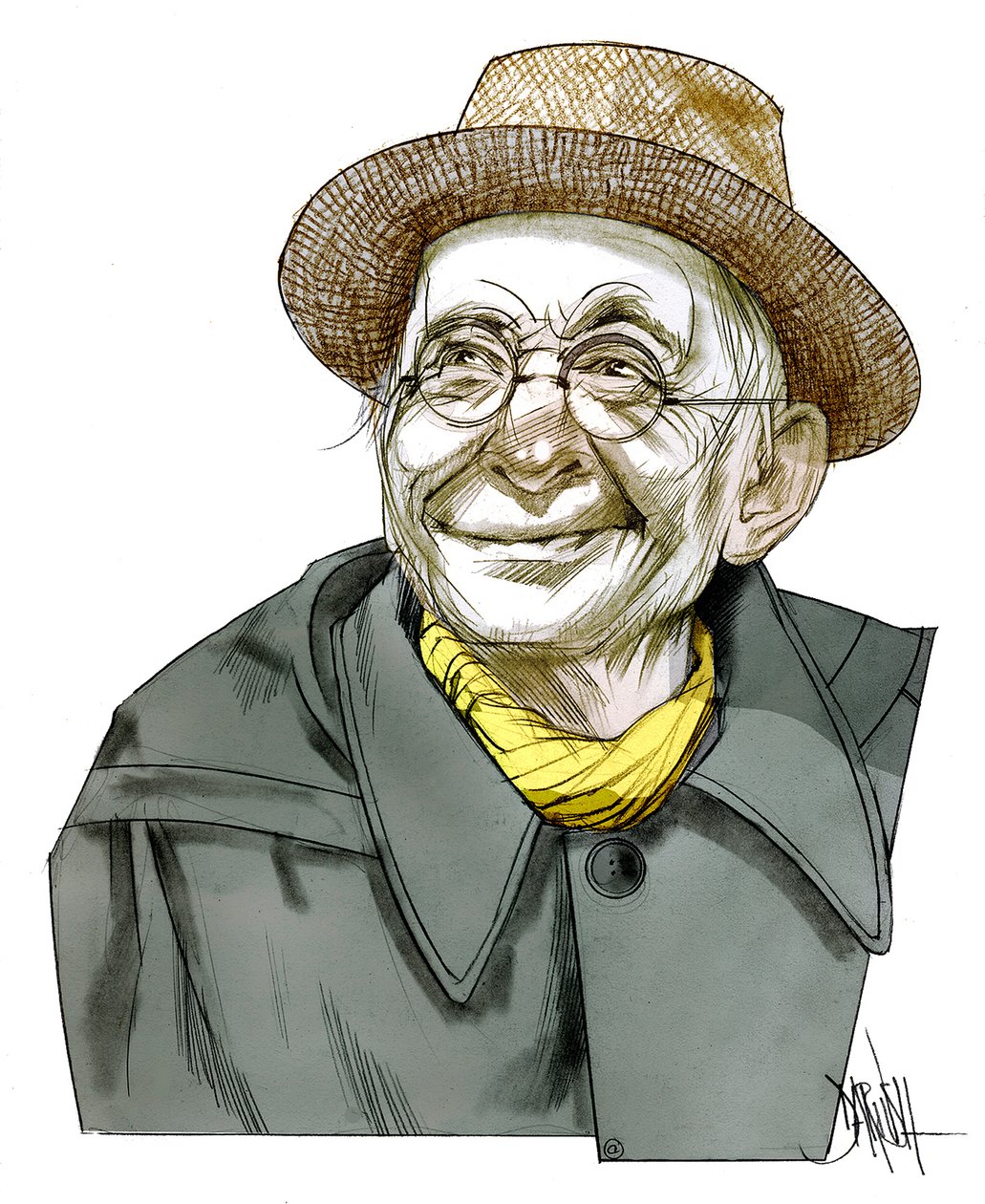 Paul Leautaund , 2011 (disegno digitale a matita colorata) da Dariush Radpour