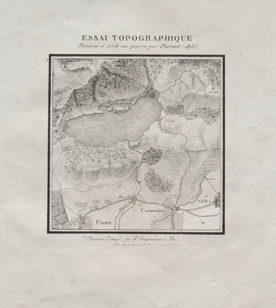 Receuil dessais lithographiques: Essai topographique, 1816 da Darmet