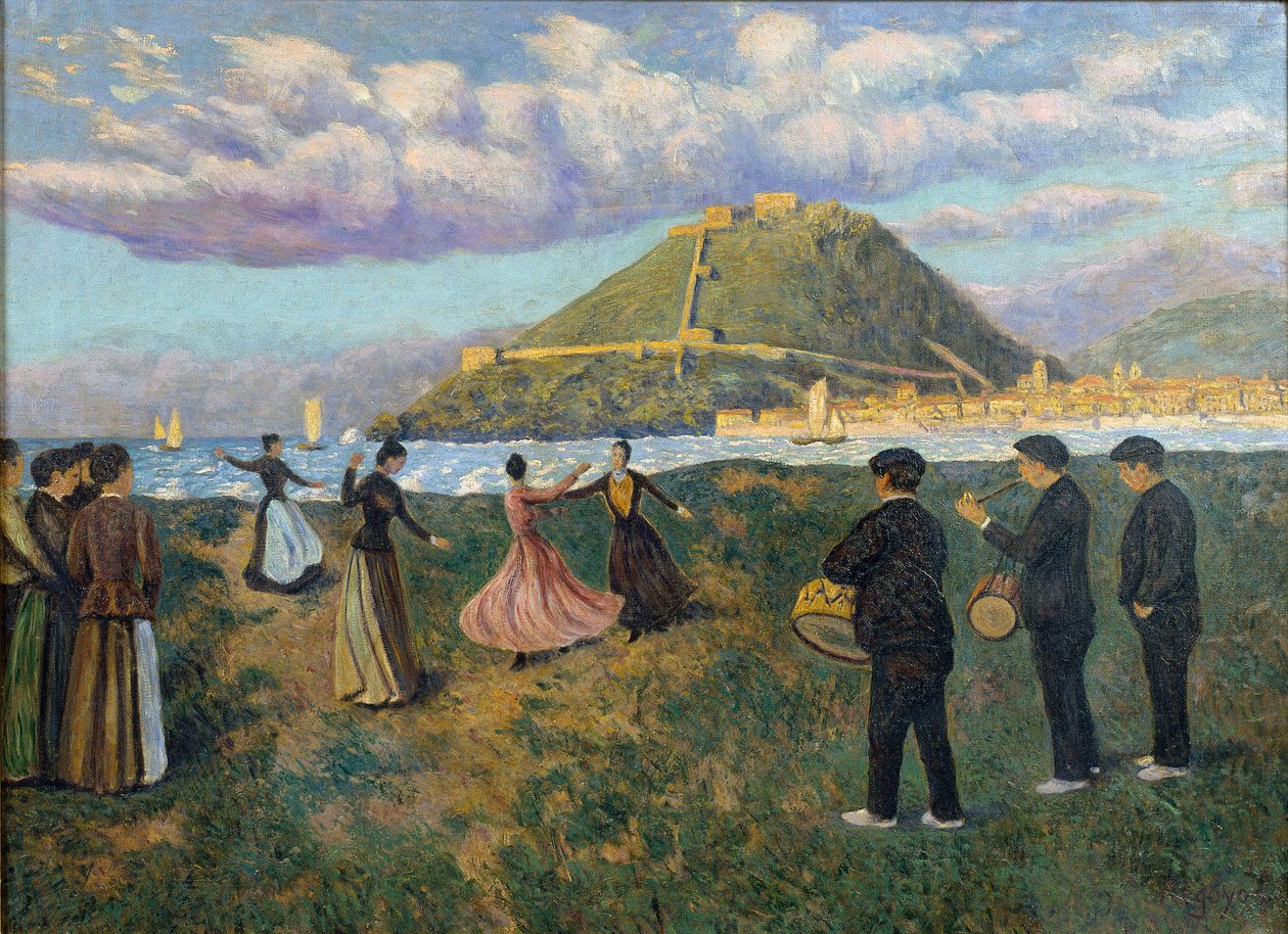 Celebrazione basca (ballo presso El Antiguo, San Sebastián) da Darío de Regoyos
