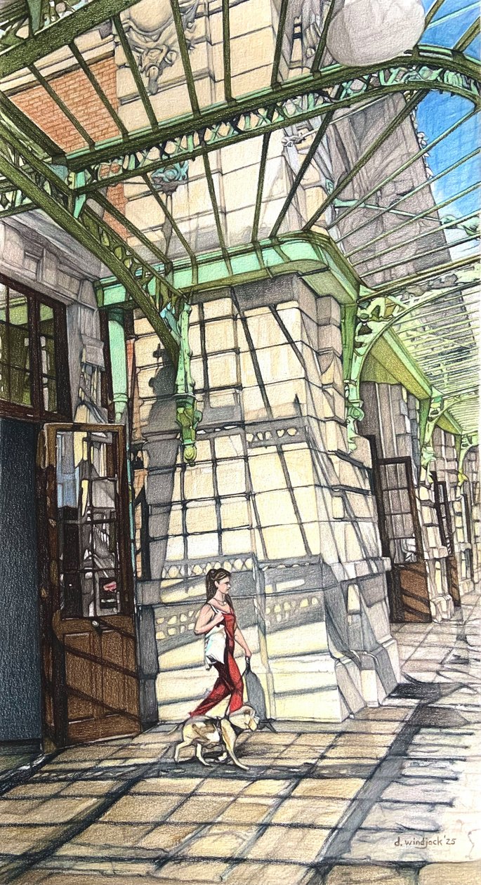 Costa Azzurra 1, 2025 (matita su carta) da Darrell Windjack