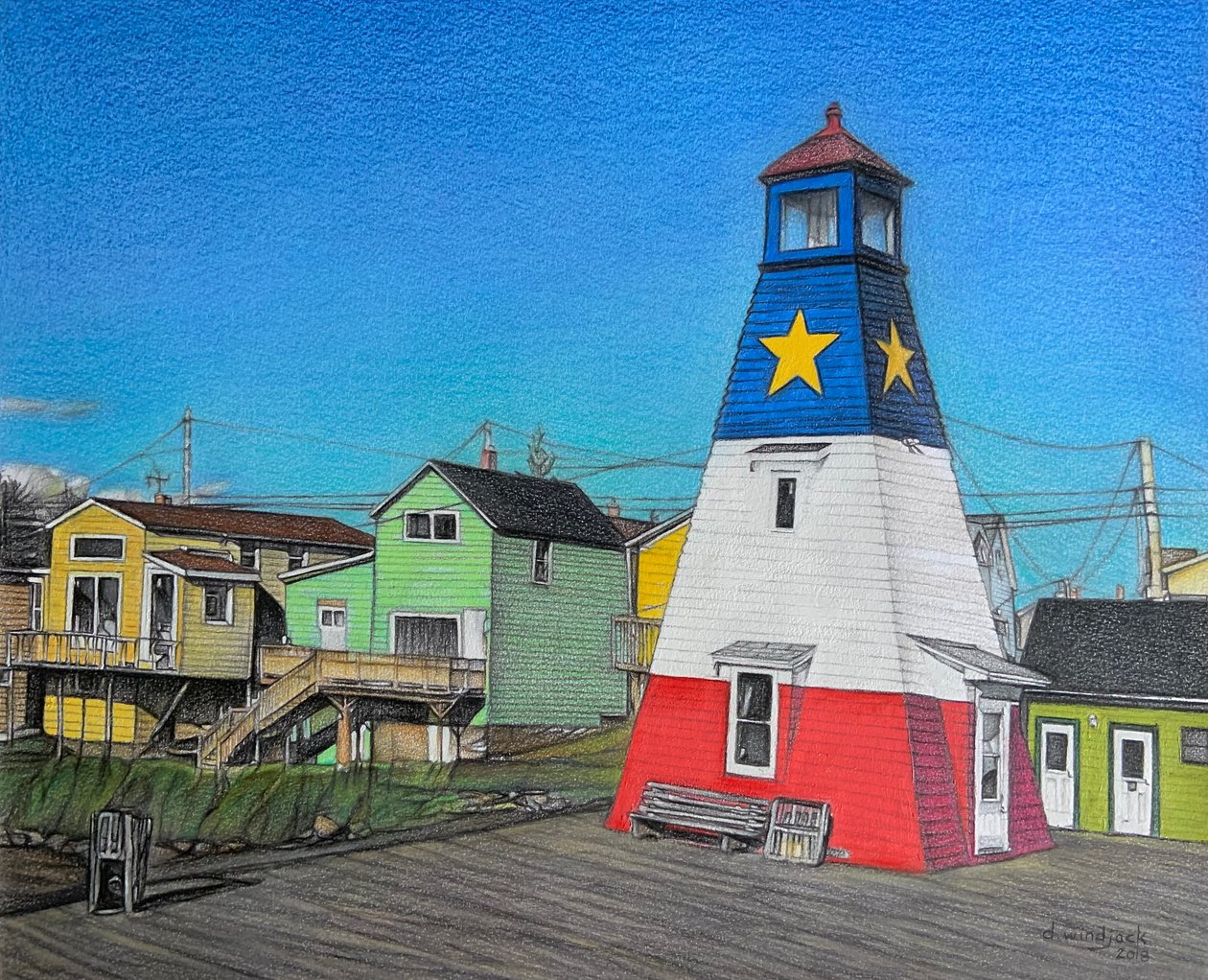 Molo del faro, 2018 da Darrell Windjack