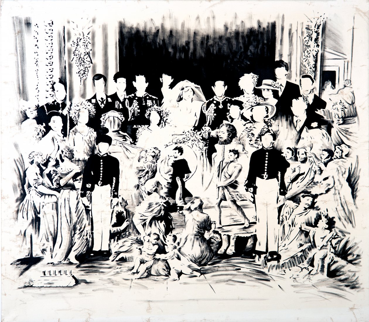 Ballata di Carlo e Di, 2016 (olio su tela) da Darren Coffield