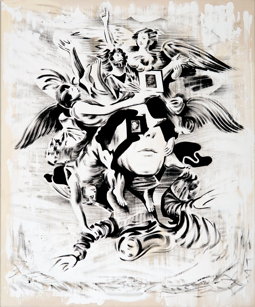Adorazione smussata, 2018 (olio su tela) da Darren Coffield