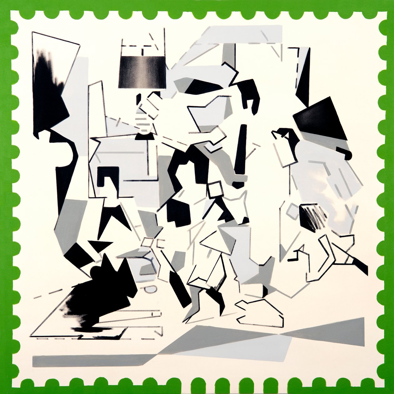 Natale ai Kennedy IV, 2019 (acrilico su tela) da Darren Coffield