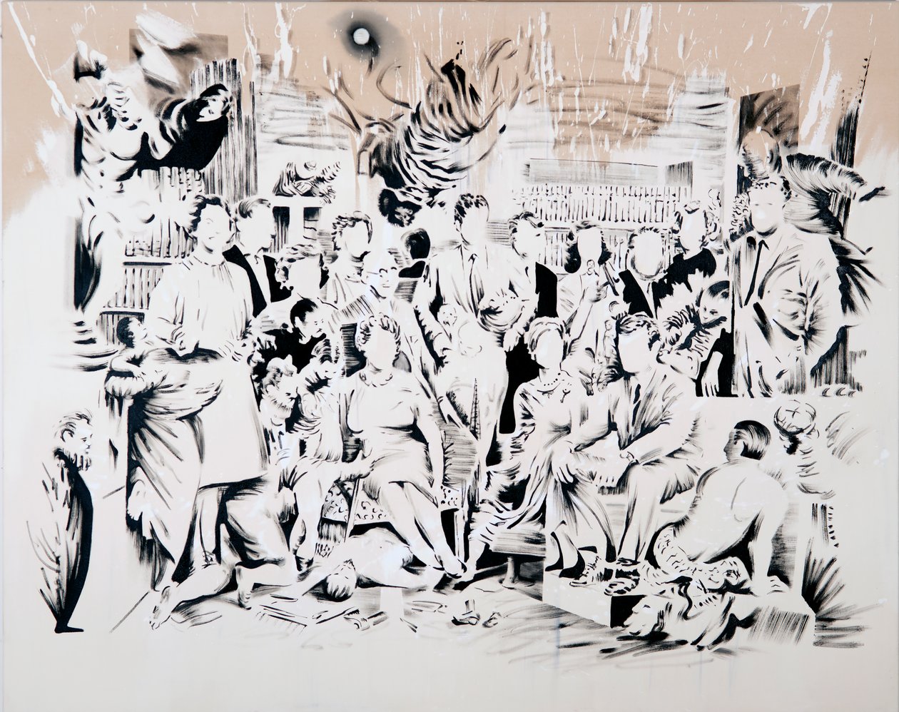 Miracolo dello schiavo, 2017 (olio su tela) da Darren Coffield