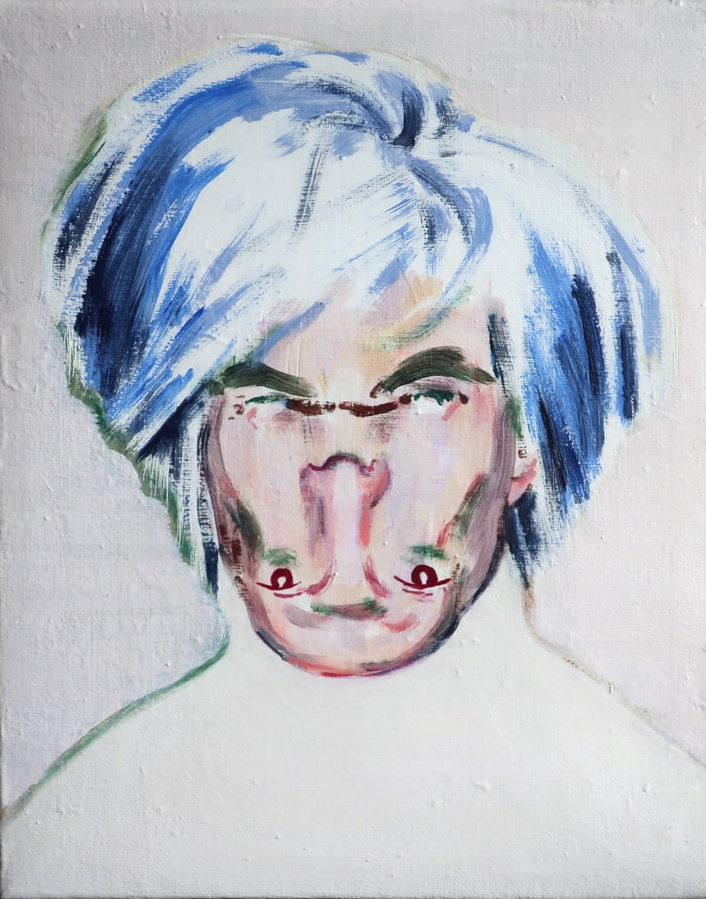 Warhol testa dura, 2013 (acrilico su tela) da Darren Coffield