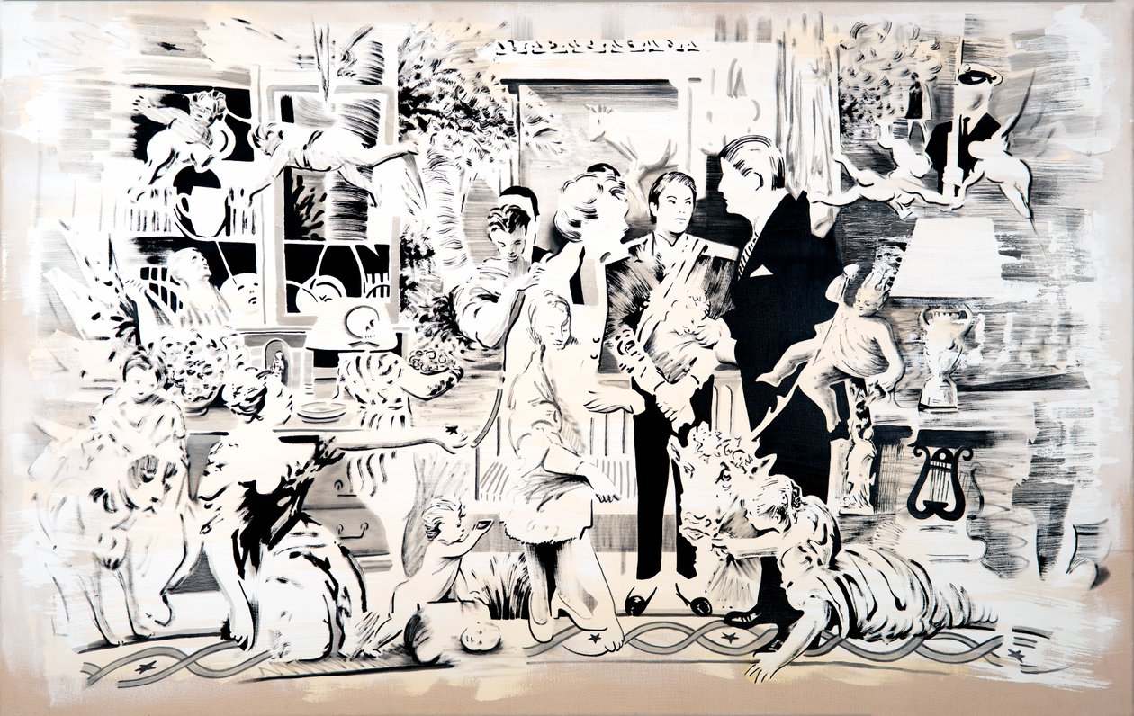 La Casa Bianca, 2018 (olio su tela) da Darren Coffield