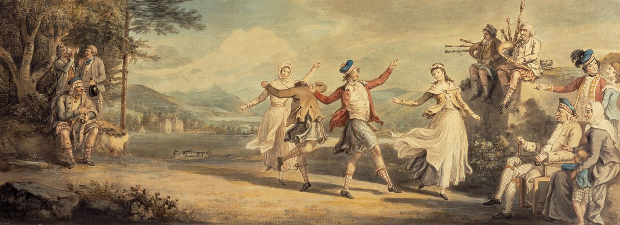 Una danza delle Highlands da David Allan
