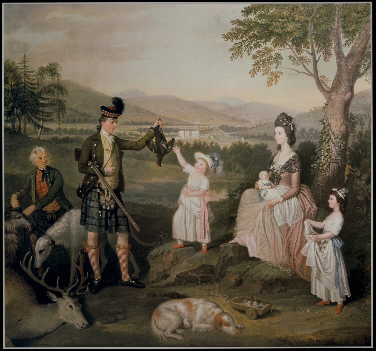 John, il 4° Duca di Atholl e la sua famiglia, 1780 da David Allan